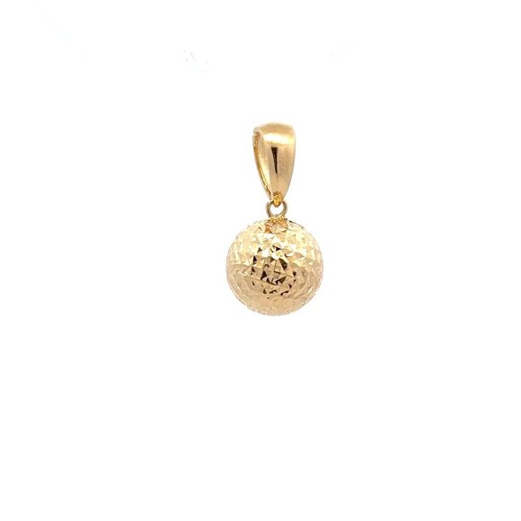 Unbranded Jewelry - 18K Gold Pendant Ball Textured